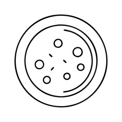 petridish icon, petridish line art - simple line art of petridish, perfect for petridish logos and icons