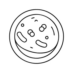 petridish icon, petridish line art - simple line art of petridish, perfect for petridish logos and icons