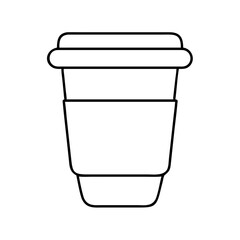 plaincoffeecup icon, plaincoffeecup line art - simple line art of plaincoffeecup, perfect for plaincoffeecup logos and icons