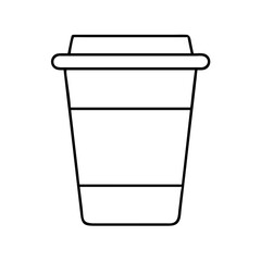 plaincoffeecup icon, plaincoffeecup line art - simple line art of plaincoffeecup, perfect for plaincoffeecup logos and icons