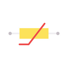 Thermistor icon vector image. Suitable for mobile apps, web apps and print media.
