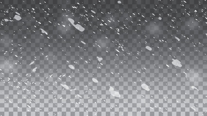 Png Vector heavy snowfall, snowflakes in different shapes and forms. Snow flakes, snow background. 
