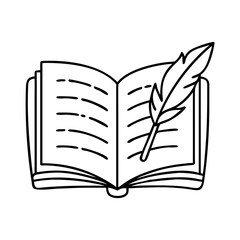 poetrybook icon, poetrybook line art - simple line art of poetrybook, perfect for poetrybook logos and icons