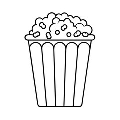 popcornbucket icon, popcornbucket line art - simple line art of popcornbucket, perfect for popcornbucket logos and icons