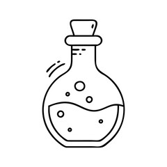 potionbottle icon, potionbottle line art - simple line art of potionbottle, perfect for potionbottle logos and icons