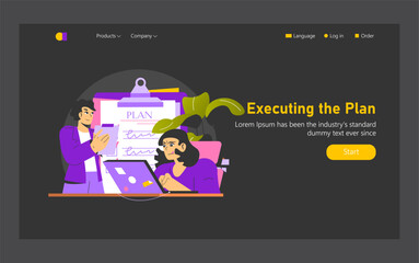 Decision Making. Flat Vector Illustration