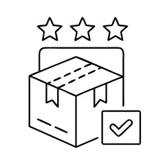 productrating icon, productrating line art - simple line art of productrating, perfect for productrating logos and icons