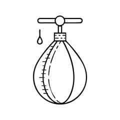 punchingbag icon, punchingbag line art - simple line art of punchingbag, perfect for punchingbag logos and icons