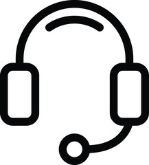 Headset line icon