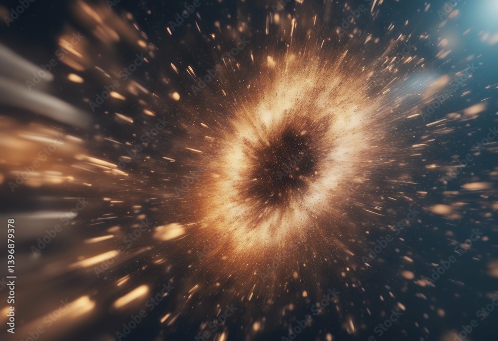 Canvas Prints bang 3d rendering warp time big contain explosion universe destruction group supernova burst backgro