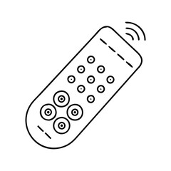 remotecontrol icon, remotecontrol line art - simple line art of remotecontrol, perfect for remotecontrol logos and icons