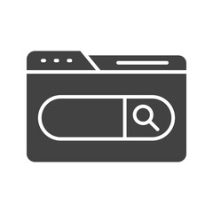 Search Bar icon vector image. Suitable for mobile apps, web apps and print media.