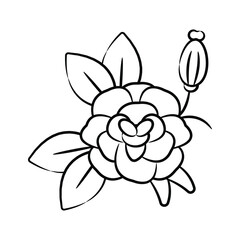 Get a glimpse our beautifully designed doodle icon of flower petals