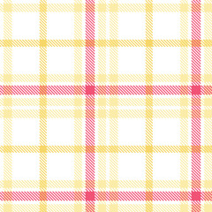 Elegant Muted white & Highland light tan Seamless Tartan Textile Design