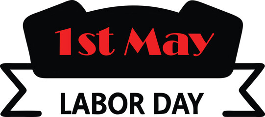 International workers day or labor day logo.