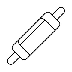 rollingpin icon, rollingpin line art - simple line art of rollingpin, perfect for rollingpin logos and icons