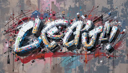  Brushstroke graffiti font