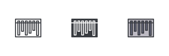 Barcode scan different style icon set