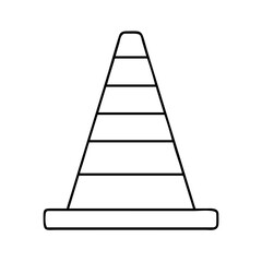 safetycone icon, safetycone line art - simple line art of safetycone, perfect for safetycone logos and icons