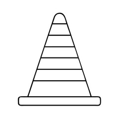 safetycone icon, safetycone line art - simple line art of safetycone, perfect for safetycone logos and icons