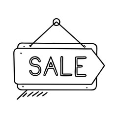 salesign icon, salesign line art - simple line art of salesign, perfect for salesign logos and icons