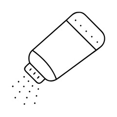 saltshaker icon, saltshaker line art - simple line art of saltshaker, perfect for saltshaker logos and icons