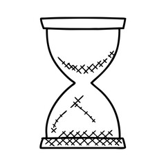 sandtimer icon, sandtimer line art - simple line art of sandtimer, perfect for sandtimer logos and icons