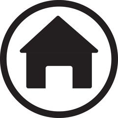 Web home icon sign on transparent white background  Home flat icon set vector illustration
