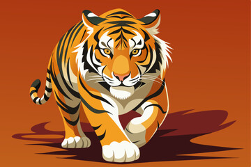tiger on a white background