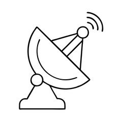 satellitedish icon, satellitedish line art - simple line art of satellitedish, perfect for satellitedish logos and icons