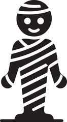 Halloween Mummy Silhouette Simple Design