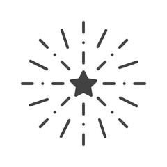 Fireworks II icon vector image. Suitable for mobile apps, web apps and print media.