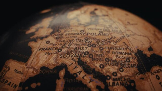 Map of Europe. Poland and Germany