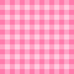 Pink plaid fabric background