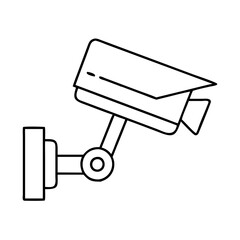 securitycamera icon, securitycamera line art - simple line art of securitycamera, perfect for securitycamera logos and icons