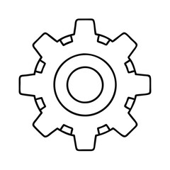 settingsgear icon, settingsgear line art - simple line art of settingsgear, perfect for settingsgear logos and icons