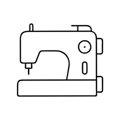 sewingmachine icon, sewingmachine line art - simple line art of sewingmachine, perfect for sewingmachine logos and icons