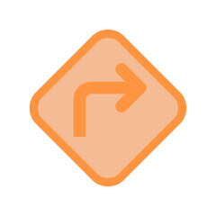 Directions icon vector image. Suitable for mobile apps, web apps and print media.