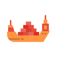 Ship I icon vector image. Suitable for mobile apps, web apps and print media.