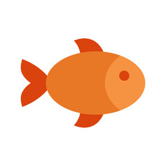 Small Fish icon vector image. Suitable for mobile apps, web apps and print media.
