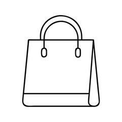 shoppingbag icon, shoppingbag line art - simple line art of shoppingbag, perfect for shoppingbag logos and icons