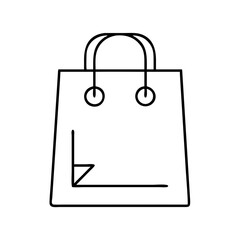 shoppingbag icon, shoppingbag line art - simple line art of shoppingbag, perfect for shoppingbag logos and icons
