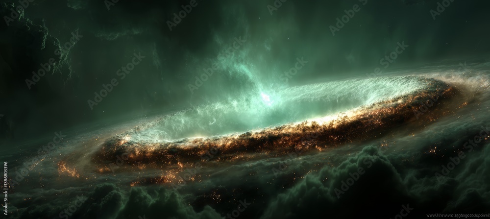 Canvas Prints a bib bang space explosion. time dilation. science galaxy astronomy. generative ai technology.