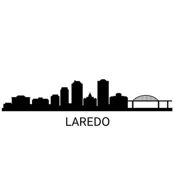 Laredo Texas Skyline Silhouette.