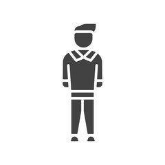 Student Standing icon vector image. Suitable for mobile apps, web apps and print media.