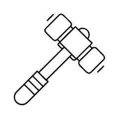 sledgehammer icon, sledgehammer line art - simple line art of sledgehammer, perfect for sledgehammer logos and icons