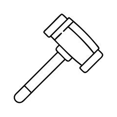sledgehammer icon, sledgehammer line art - simple line art of sledgehammer, perfect for sledgehammer logos and icons