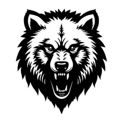 vector illustration of a wolf's head 