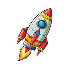 space rocket vector illustration