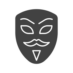 Mask icon vector image. Suitable for mobile apps, web apps and print media.